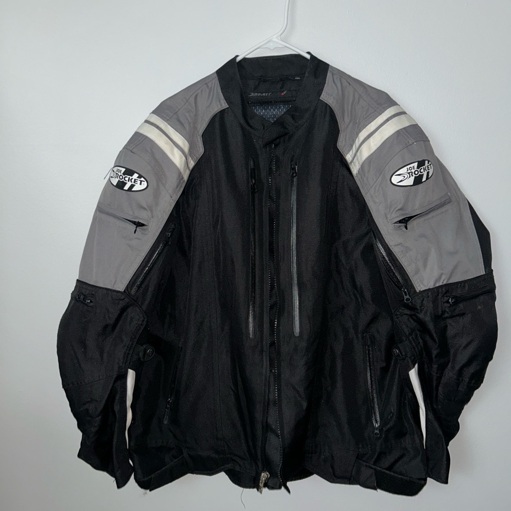 Joe Rocket Black and Gray Men's Motorcycle Jacket